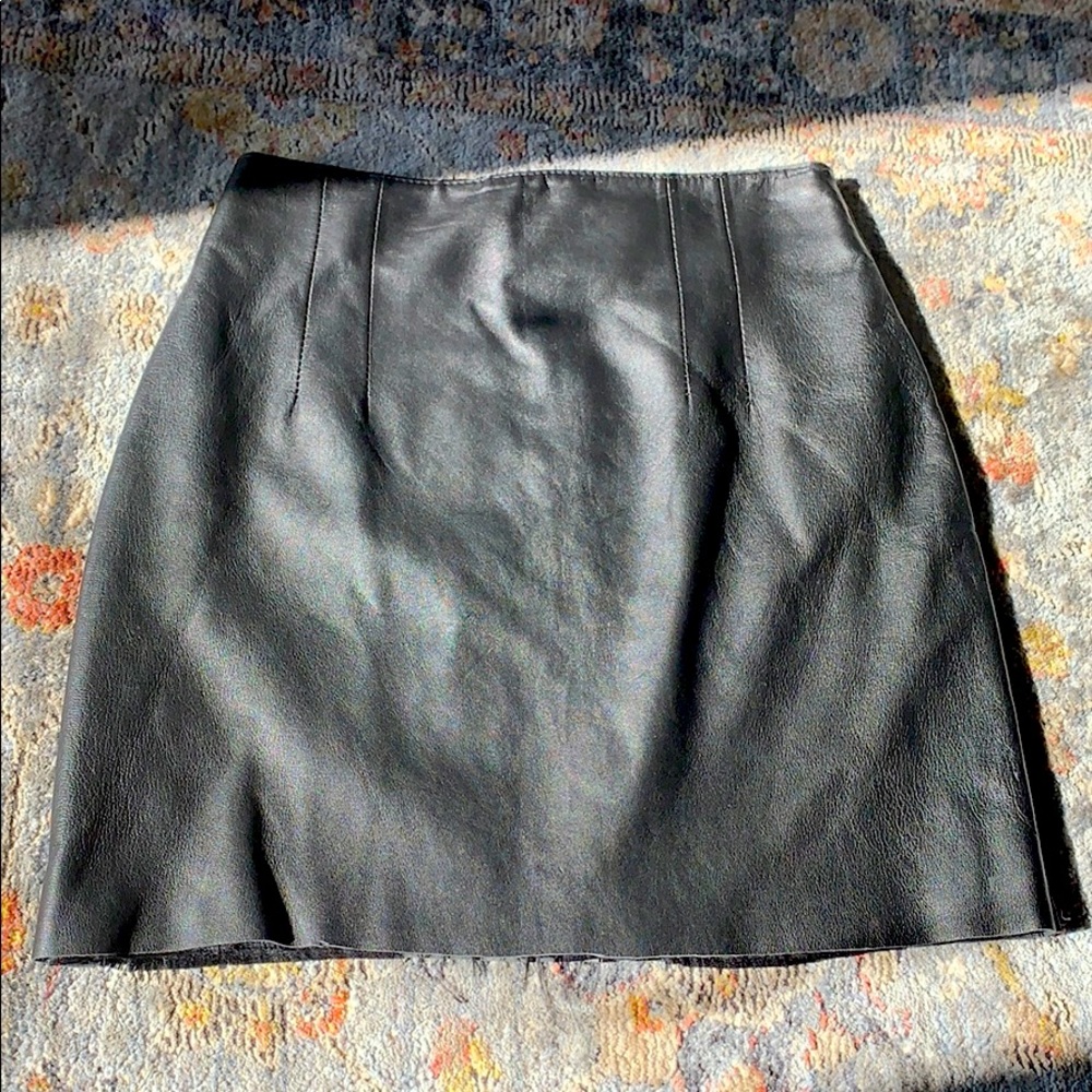 Black Leather miniskirt